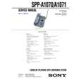 SONY SPPA1070 Owner's Manual