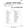 SHARP SF-7700 Parts Catalog