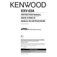 KENWOOD XXV03A Owner's Manual