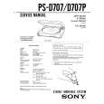 SONY PSD707 Service Manual