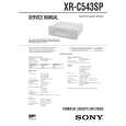 SONY XRC543SP Service Manual