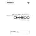 ROLAND CM-500 Owner's Manual