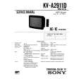 SONY KVA2111D Service Manual