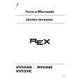 REX-ELECTROLUX MW926BE LOT1 Owner's Manual