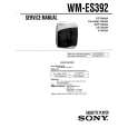 SONY WM-ES392 Service Manual