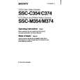 SONY SSCM374 Owner's Manual