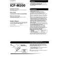 SONY ICF-M200 Owner's Manual