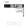 TEAC CDP1260 Owner's Manual