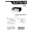 SONY TAF7 Service Manual