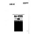 AKAI AA-V205 Owner's Manual