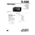 SONY TAH2600 Service Manual
