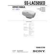 SONY SSLAC505ED Service Manual