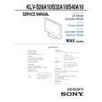 SONY KLVS40A10 Service Manual