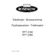 ROSENLEW RTT2360 Owner's Manual