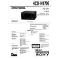SONY HCDH1700 Service Manual