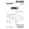SONY XRCA430X Service Manual