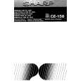 SHARP CE158 Owner's Manual