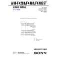 SONY WMFX482ST Service Manual
