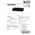 SONY TA-E721 Service Manual