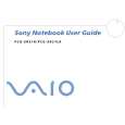 SONY PCG-SR31K VAIO Owner's Manual