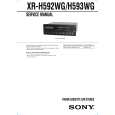 SONY XRH592WG Service Manual