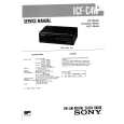 SONY ICFC4W Service Manual