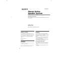 SONY SRSPC51 Owner's Manual