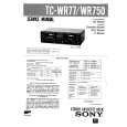 SONY TCWR750 Service Manual