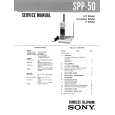 SONY SPP50 Owner's Manual