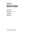 SONY BDX-E1000