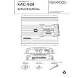 KENWOOD KAC929 Owner's Manual