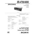 SONY XR4790 Service Manual