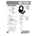 SONY MDRCD999 Service Manual