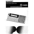 SHARP PC1430 Owner's Manual
