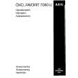 AEG FAV7080U Owner's Manual