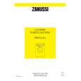 ZANUSSI ZWG3104 Owner's Manual