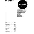 SHARP EL2630L Owner's Manual