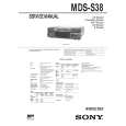 SONY MDS-S38 Owner's Manual
