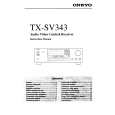 ONKYO TXSV343 Owner's Manual