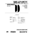 SONY SRSA71 Service Manual