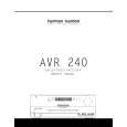 HARMAN KARDON AVR20 Owner's Manual