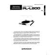 PIONEER PL-L800 Owner's Manual