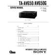 SONY TAAV650 Service Manual