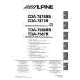 ALPINE TDA7588RB Owner's Manual