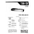 SONY TAN15F Service Manual