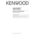 KENWOOD VR7070A Owner's Manual
