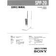 SONY SPP20 Owner's Manual