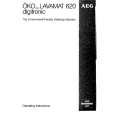 AEG LAV620DIG. Owner's Manual