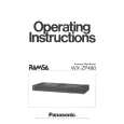 PANASONIC WXZP490 Owner's Manual