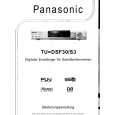 PANASONIC TUDSF30 Owner's Manual